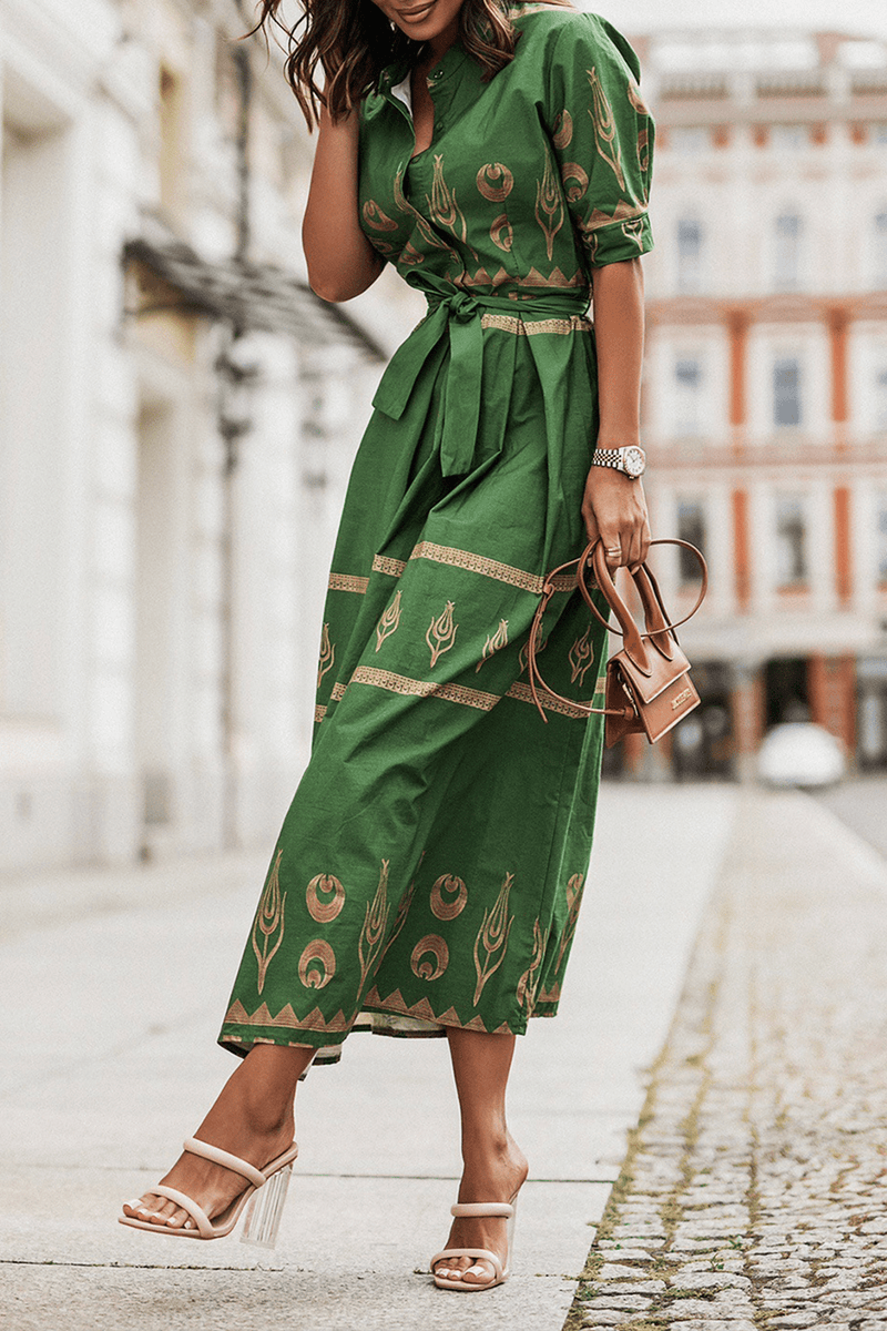 Women&#39;s Vintage A-Line Cotton Dress