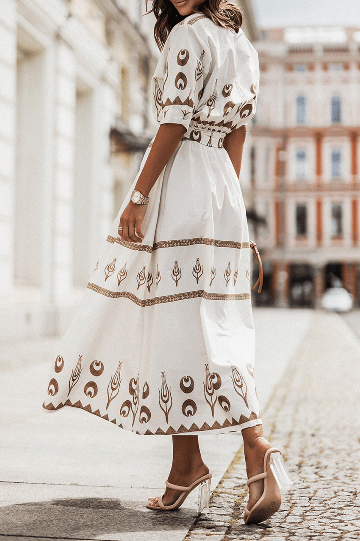 Women&#39;s Vintage A-Line Cotton Dress