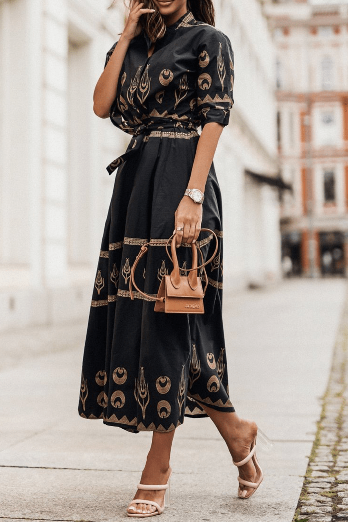 Women&#39;s Vintage A-Line Cotton Dress