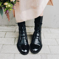 Women&#39;s Vintage Heeled Ankle Boots Eco-Leather