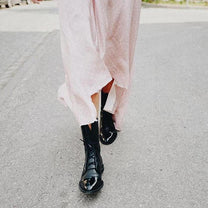 Women&#39;s Vintage Heeled Ankle Boots Eco-Leather