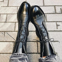 Women&#39;s Vintage Heeled Ankle Boots Eco-Leather