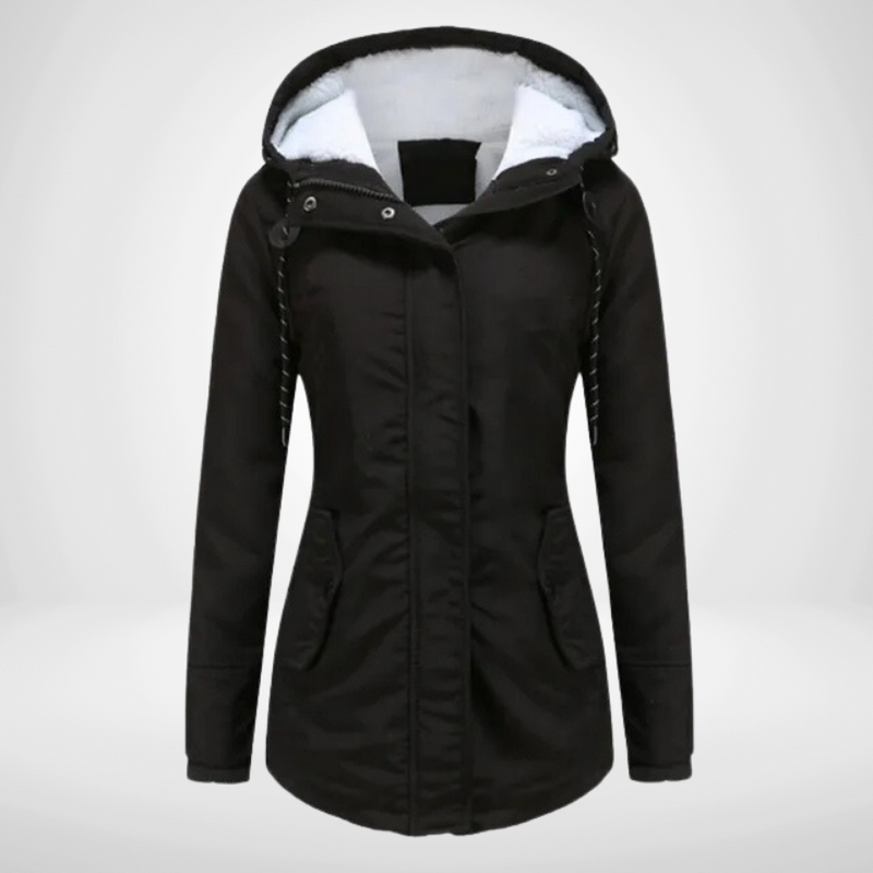 Women&#39;s Warm Parka Coat With Hood For Winter