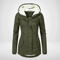 Women&#39;s Warm Parka Coat With Hood For Winter
