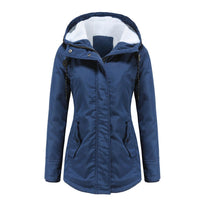 Women&#39;s Warm Parka Coat With Hood For Winter