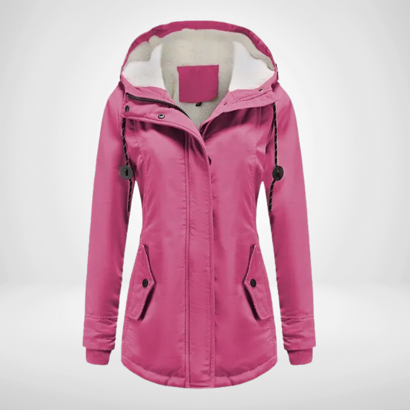 Women&#39;s Warm Parka Coat With Hood For Winter