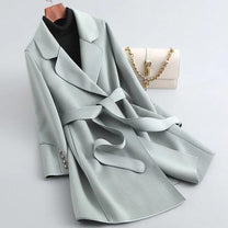 Women&#39;s Warm Wool Long Overcoat