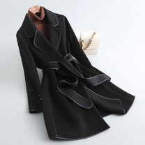 Women&#39;s Warm Wool Long Overcoat