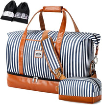 Women&#39;s Waterproof 4-in-1 Weekend Travel Duffel Bag With Shoe Compartment And Toiletry Bag