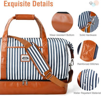 Women&#39;s Waterproof 4-in-1 Weekend Travel Duffel Bag With Shoe Compartment And Toiletry Bag