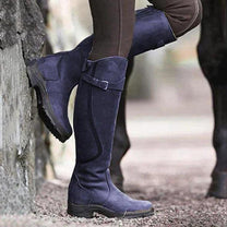 Women&#39;s Waterproof Leather Winter Riding Boots