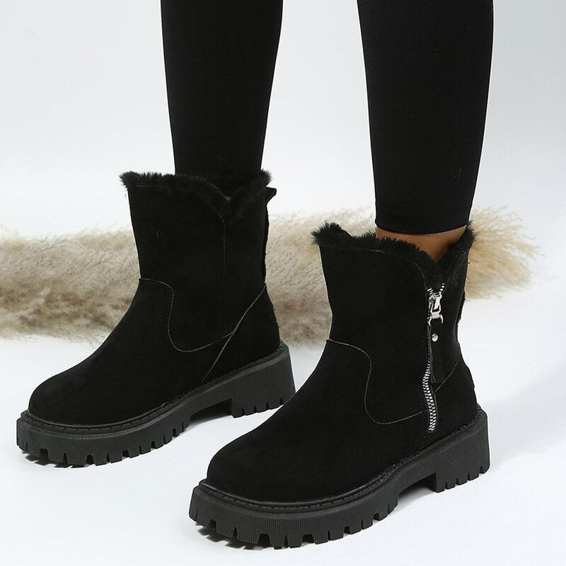 Women&#39;s Waterproof Winter Boots With Fur Lining
