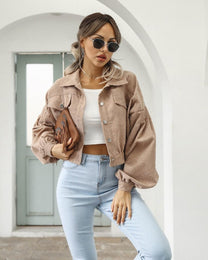 Women&#39;s Wide Sleeve Fashion Jacket