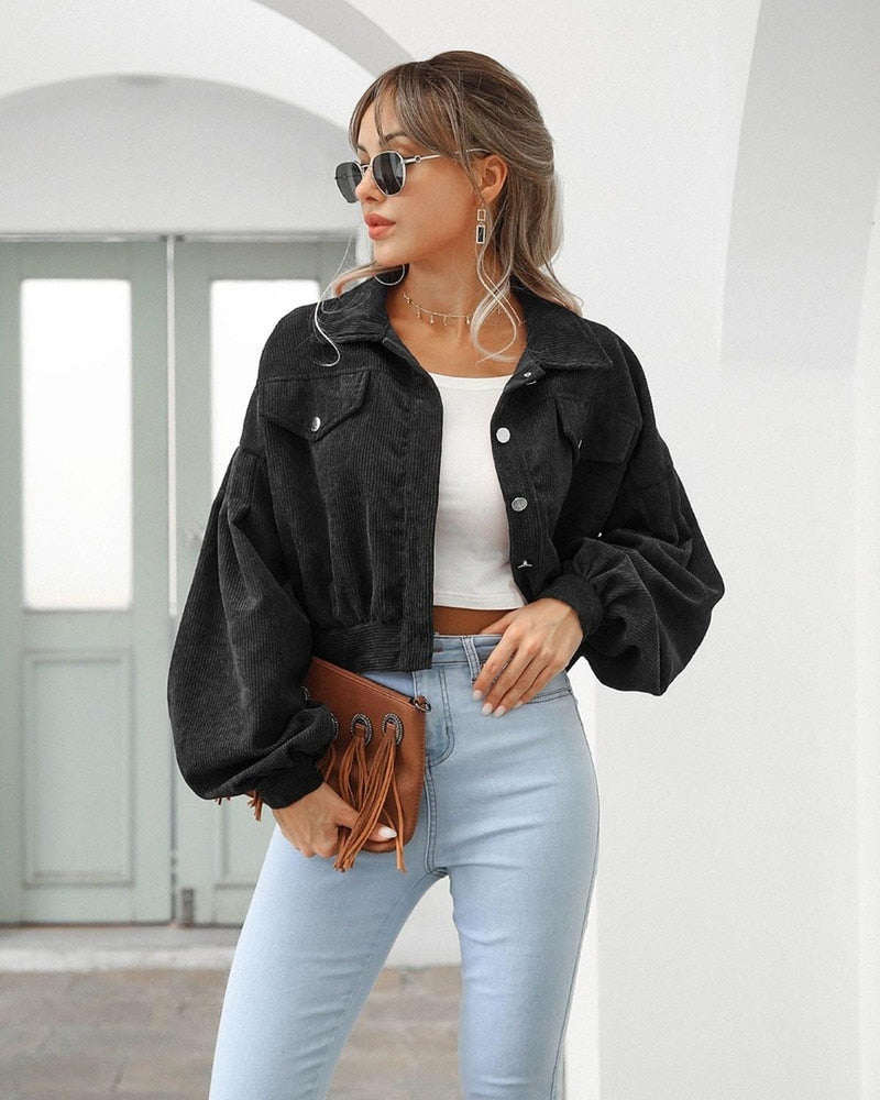Women&#39;s Wide Sleeve Fashion Jacket