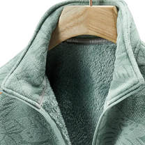 Women&#39;s Windproof Fleece Jacket With Botanical Print For Autumn And Winter