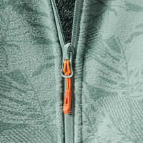 Women&#39;s Windproof Fleece Jacket With Botanical Print For Autumn And Winter