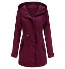 Women&#39;s Windproof Jacket With Adjustable Hood And Pockets