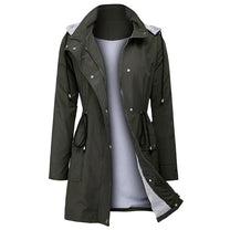 Women&#39;s Windproof Spring Jacket With Adjustable Hood