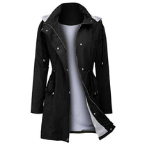 Women&#39;s Windproof Spring Jacket With Adjustable Hood