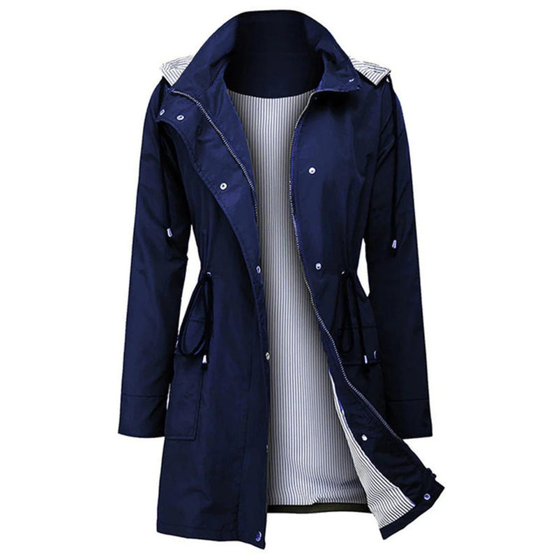 Women&#39;s Windproof Spring Jacket With Adjustable Hood