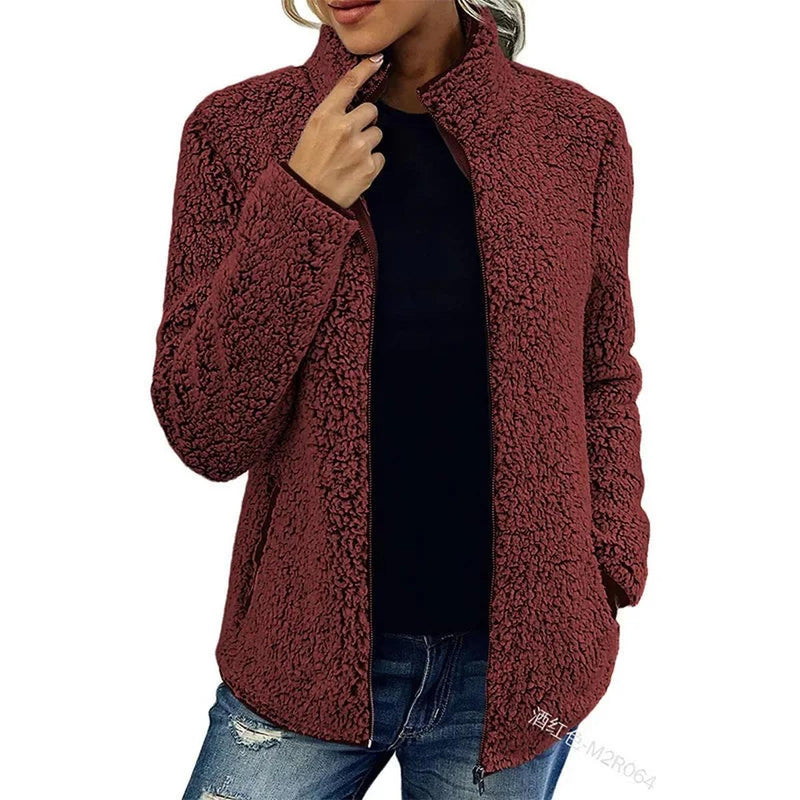 Women&#39;s Winter Fleece Jacket for Warmth and Comfort