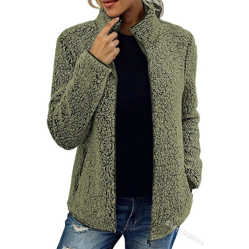 Women&#39;s Winter Fleece Jacket for Warmth and Comfort