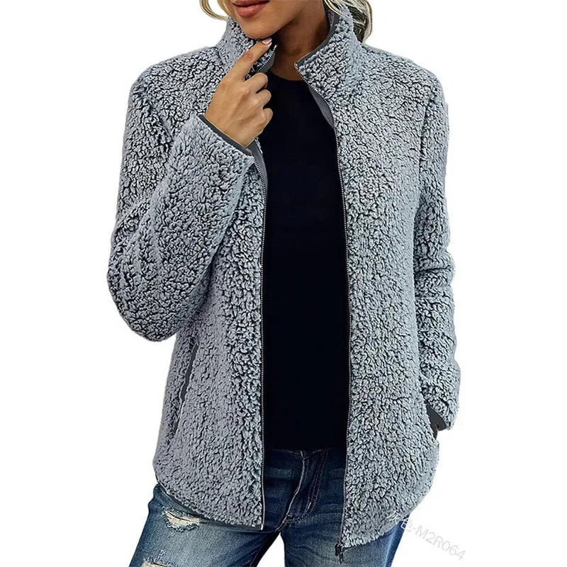 Women&#39;s Winter Fleece Jacket for Warmth and Comfort