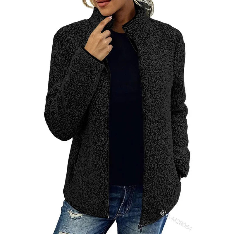 Women&#39;s Winter Fleece Jacket for Warmth and Comfort