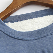 Women&#39;s Winter Fleece Pullover With Soft Lining And Round Neckline