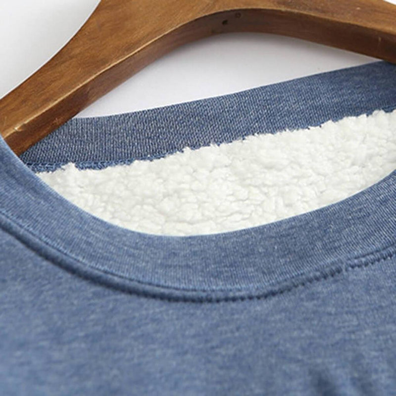 Women&#39;s Winter Fleece Pullover With Soft Lining And Round Neckline