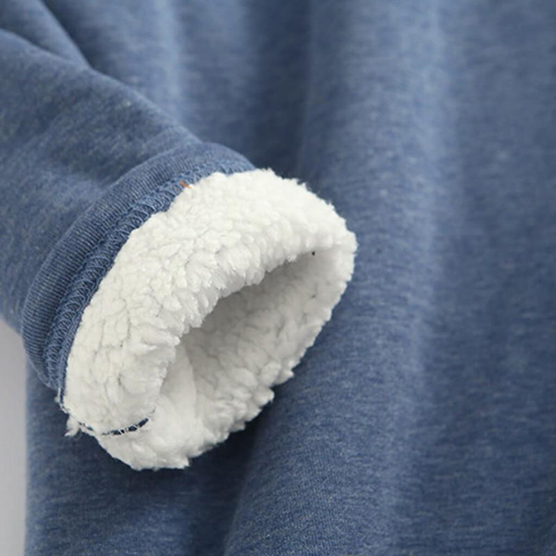 Women&#39;s Winter Fleece Pullover With Soft Lining And Round Neckline