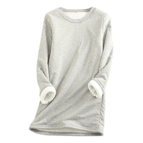 Women&#39;s Winter Fleece Pullover With Soft Lining And Round Neckline