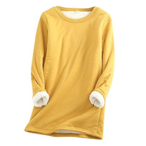 Women&#39;s Winter Fleece Pullover With Soft Lining And Round Neckline