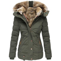 Women&#39;s Winter Jacket With Fur Lining And Slim Fit