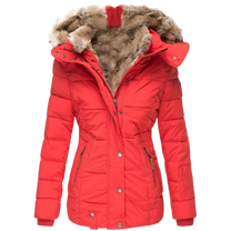 Women&#39;s Winter Jacket With Fur Lining And Slim Fit