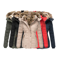 Women&#39;s Winter Jacket With Fur Lining And Slim Fit