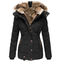 Women&#39;s Winter Jacket With Fur Lining And Slim Fit