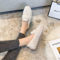 Women&#39;s Winter Slippers With Slip-Resistant Sole And Breathable Material
