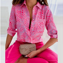 Women&#39;s Wrap-Collar Blouse With Classic Collar