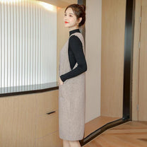 Women&#39;s Zip-Up Long Dress