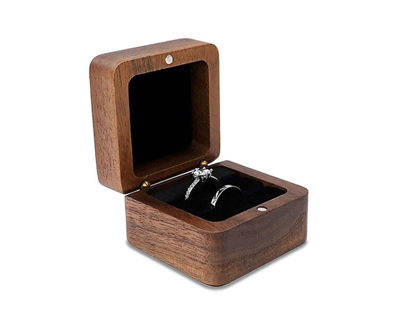 Wooden Jewelry Box For Rings And Earrings