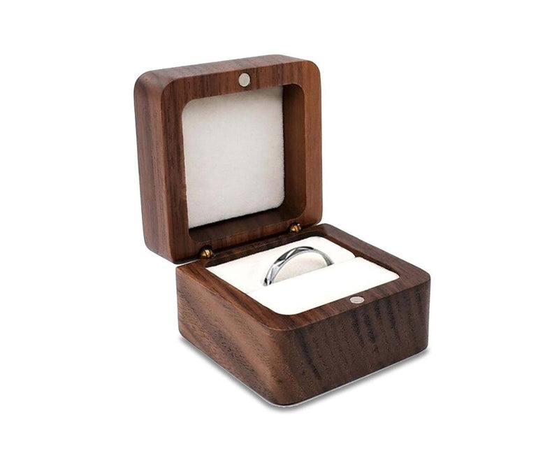 Wooden Jewelry Box For Rings And Earrings