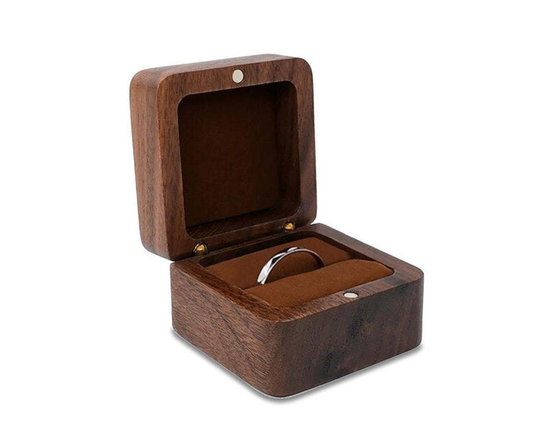 Wooden Jewelry Box For Rings And Earrings