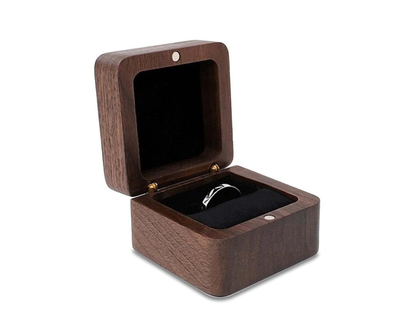 Wooden Jewelry Box For Rings And Earrings