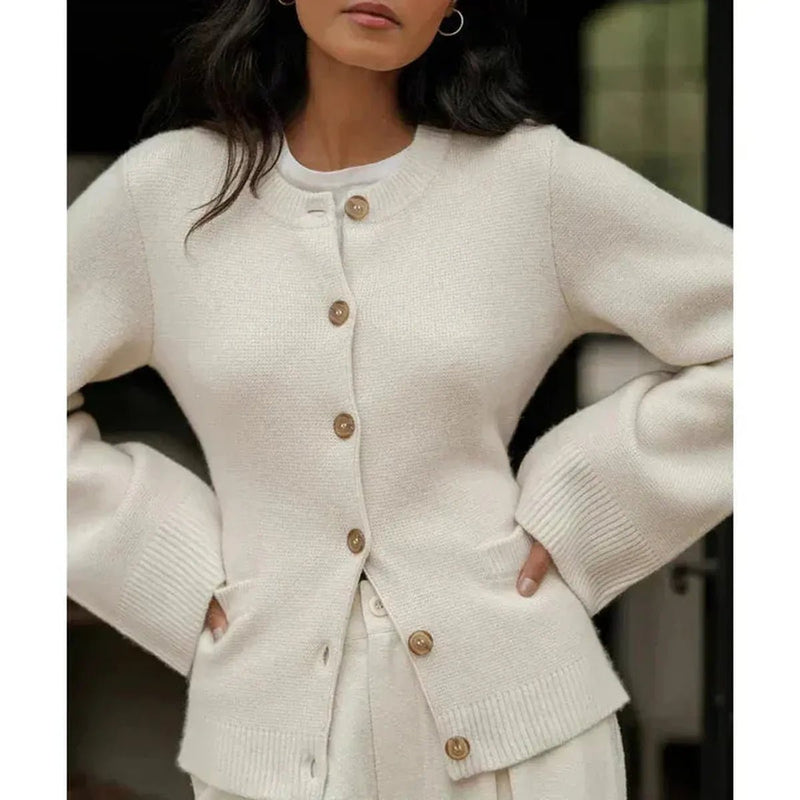 Wool Blend Bell Sleeve Cardigan Herwick