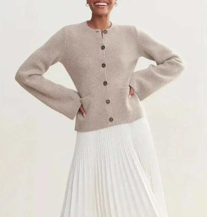 Wool Blend Bell Sleeve Cardigan Herwick