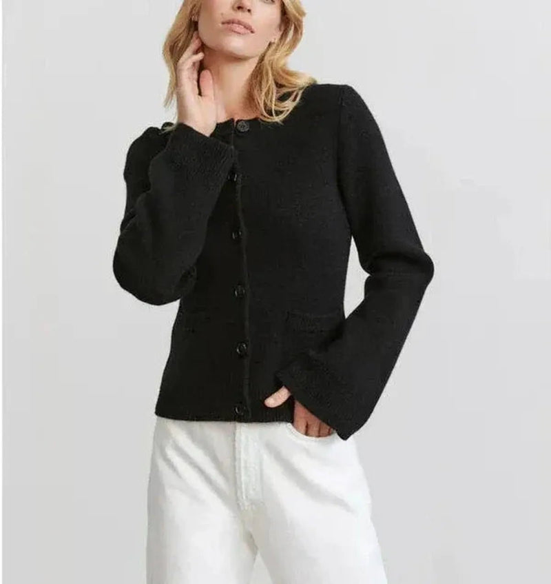 Wool Blend Bell Sleeve Cardigan Herwick
