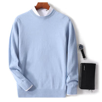 Wool Blend Crew Neck Sweater For Men
