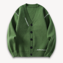 Wool Blend Oversized Knitted Cardigan