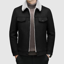 Wool-Feel Sherpa Lined Regular Fit Jacket